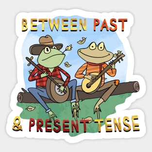 Past and Present Tense Frogs Sticker